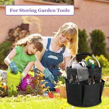 Cleaning Supplies Basket With Soft Handle, Portable Shower Caddy, Gardening Tool Storage Bag, Multi-Functional Bathroom, Garden, Outdoor Garden Storage Basket - A - View 1