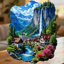 Lauterbrunnen Valley Of Waterfalls And Wooden Chalets Where The Alps Pour Their Quiet Thunder Into Green Silence Keepsake For All Metal Surfaces Throughout The Home - A - View 6
