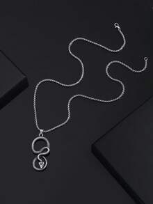 1pc Fashionable European & American Vintage Hip-Hop Cobra Necklace Pendant, Suitable For Men's Daily Street & Party Wear - Antique Silver - View 5
