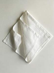 Custom Logo Embroidered Luxury Linen Napkins, Personalized Logo Embroidered Linen Napkins, Company Logo Embroidered Napkins, Suitable For Company Dinner - Multicolor - View 8