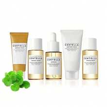馬達加斯加積雪草護膚套組：安瓶泡沫潔面乳 + 溫和潔面精華 + 爽膚水 + 安瓶精華 + 舒緩保濕乳；基礎護膚套組；禮品套組；女性禮物 - 香檳色 - 查看 13