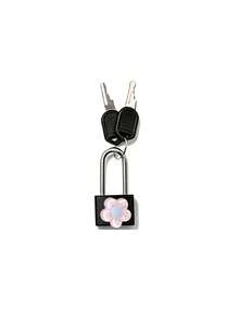 Floral Decorative Metal Padlock (Includes 2 Keys), Suitable For Travel, Business Trips, Daily Commute, School Or Office Use, Outdoor Camping - A - View 12