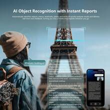 BV300 AI Smart Glasses:8-Megapixel Camera Supporting 1200P Video Recording 30fps High-Definition Photography;Wi-Fi Photo Transfer, Bluetooth Audio,AI Voice Assistant,Real-Time Translation, Object Recognition,Noise-Canceling Calls,Music Playback. - View 6