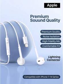 Apple EarPods, earphone berkabel dengan berbagai pilihan antarmuka: USB-C/Lightning/3.5mm. Kompatibel dengan iPhone/Android/Tablet/PC. Kontrol terintegrasi dengan mikrofon. Desain semi-in-ear. - View 12