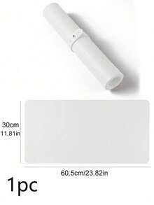 White Nail Art Desk Mat, Waterproof Soft PU Leather Material, Suitable For Studio Desktop And Foldable Nail Armrest, Ideal For Nail Artists In Salon And Home Use - Print white - View 9