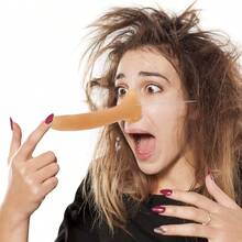 Fake Long Nose Costume Prop: Large Pointed Long Nose Halloween Outfit, Suitable For Role Play Activities - Nude - View 9