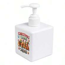 Square Plastic Foam Soap Dispenser Bottle With "Freezin' Season" Winter Christmas Print, Foaming Hand Soap Pump Bottle For Bathroom Countertop Home Decor - Multicolor - View 12