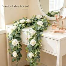 1pc/2pcs 1.8M Silk Cloth Large Peony Vine - Peony - White - View 8