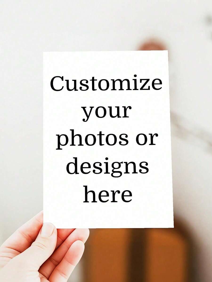 Customized Greeting Cards, Personalized Invitations (Includes Envelopes), Upload Your Photos, Customized Photo Greeting Cards - Suitable For Family, Boyfriend, Girlfriend, Siblings, Couples, Spouses, Colleagues, Creative Personalized Greeting Cards, Perfect Gift, Foldable, DIY - Multicolor - View 1