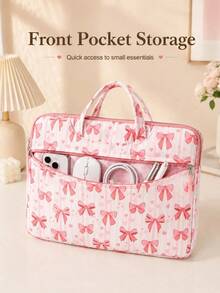 12-14.6 Inch Laptop Sleeve, No Shoulder Strap, Compatible With Chromebook HP, Waterproof Laptop Carrying Case, Independent Side Pocket Design, 360° Protection - Multi-color - View 7