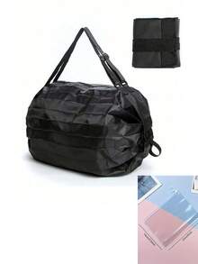 Foldable Reusable Shopping Bag, Large Capacity Lightweight Grocery Tote Bag, Portable Storage Handbag For Shopping Travel Outdoor - Multicolor - View 9