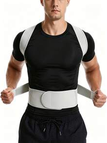 1set,Waist Shaping Belt, Unisex Adjustable Sports Shoulder Back Support, Body Shaping Back Brace And Shoulder Strap, Suitable For Home And Office Use - Multicolor - View 4