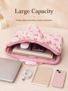 12-14.6 Inch Laptop Sleeve, No Shoulder Strap, Compatible With Chromebook HP, Waterproof Laptop Carrying Case, Independent Side Pocket Design, 360° Protection - Multi-color - View 5
