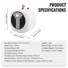 Water Heaters - 375 X 400 X 317 mm - View 7