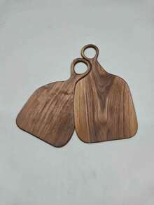 2pcs Compact Wooden Cutting Board Set, Suitable For Couples, Small Fruit & Bread Board, Kitchen Decor & Anniversary Gift - Multicolor - View 6