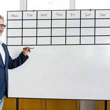 12pzs Cinta De Pizarra Blanca Lines Para Marcar La Posición - Negro - Ver 4