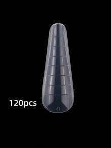 120 قطعة قوالب فن الأظافر الجل المسطحة، شكل اللوز المستقيم، طرف مدبب مدمج، تصميم ثنائي الطرف، قابلة لإعادة الاستخدام، خط فرنسي محدد مسبقًا، مناسبة لصالونات الأظافر وفن الأظافر المنزلي DIY - متعدد الألوان - مشاهدة 8