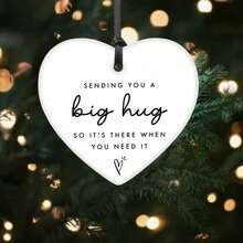 Thinking Of You Gift Sending You A Big Hug So It's There When You Need It Keepsake Missing You Stay Strong - Black Flat Cord - View 5