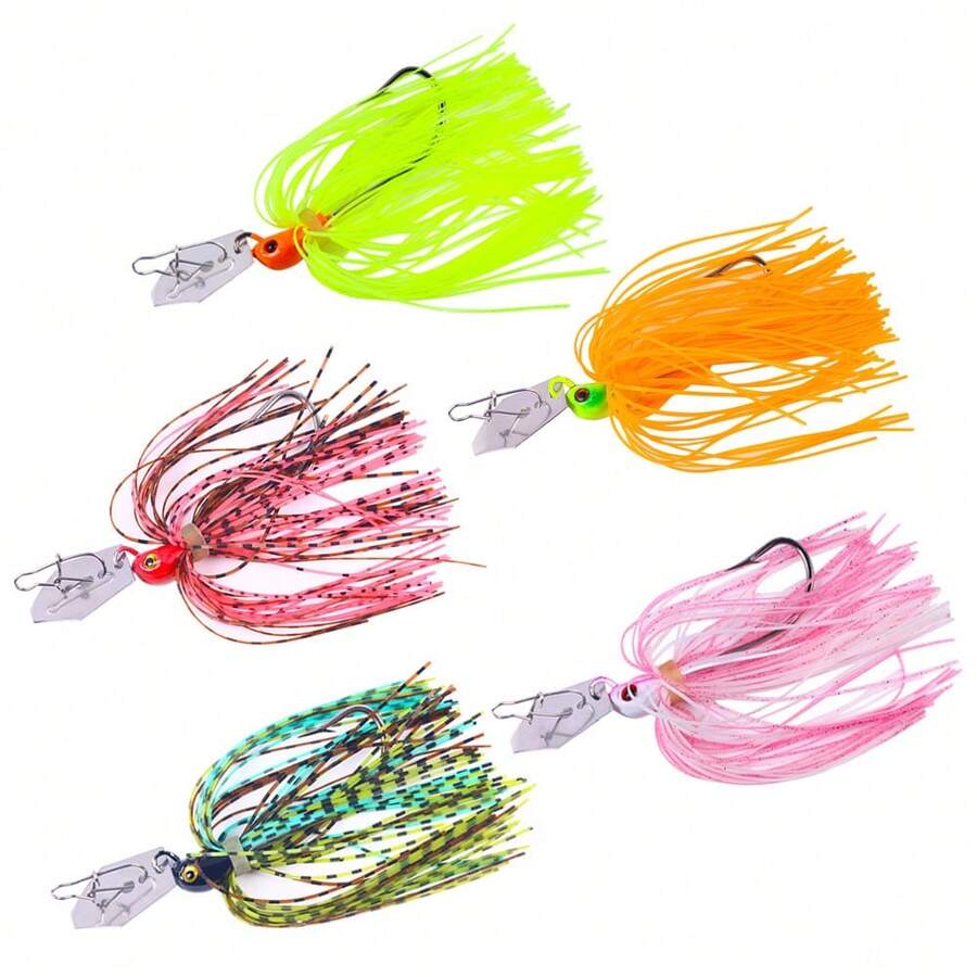 Hengjia 1pc 8CM-10.8G Fishing Lure Spinner Bait Blade Rig Dancer Buzz Bait Wobbler Vibrating Lure Suitable For Bass And Pike - Multicolor - View 1