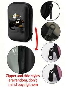 Cat Pattern Multi-Functional Zipper Pouch For USB Cable & U Disk - Protective Storage Organizer, Foldable Travel Bag,Portable Beauty Storage Bag,Multifunctional Storage Bag, Perfect For Halloween, Christmas And Other Holiday Gifts. - Multicolor - View 10