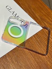 Casing Ponsel Transparan Mewah dengan Lapisan Warna, Magnetik, Pengisian Daya Nirkabel, Kompatibel dengan iPhone 18 Duo Fold, Penutup PC Transparan - Pelapisan warna - View 5
