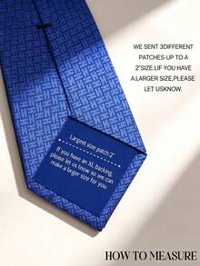 Personalized Photo Tie Patch (Pattern Only) - Fashionable Black Tie, Customizable Image,Custom Photo Patch For Ties,Ideal Business Gift For Wedding Anniversary And For Men, Husbands Or Fathers. - Multicolor - View 6