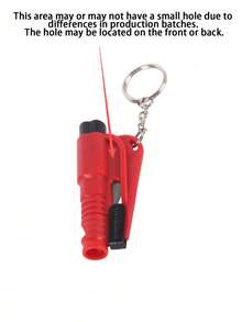 1pc 2-In-1 Emergency Seat Belt Cutter/Window Breaker With Car Keychain And Mini Fire Hammer, Easy Window Breaking And Seat Belt Cutting Emergency Escape Tool For Car, Portable Rescue Tool For Home, School, Travel, Emergency Hammer, Keychain, Car Emergency Escape Device, Multi-Functional Emergency Window Breaker, Cute Gothic Y2K Style Hammer - 1pc Hook Available Separately For Hanging Storage - Multicolor - View 13