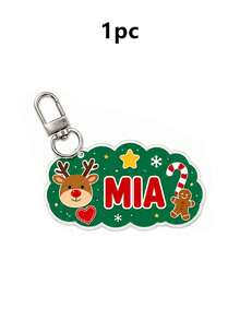 Custom Christmas Cloud Keychain, Personalized Name Keychain Accessories, Bag Charm Key Chain, Customized Keychains, Customizable, Christmas Keychain - Multicolor - View 17