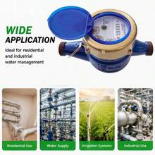 Cold Water Meter Garden Home Standard Water Meter 15mm 1/2 Inch Description - A - View 6