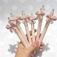 10 Ballpoint Pens, Cute Pink Bow Design, Party Favors, Party Supplies, Back-To-School - A - View 3