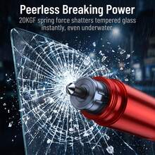 Car Window Breaker, Multi-Function Spring, Integrated Seatbelt Cutter Tool, Lightweight Compact Emergency Survival Kit, Suitable For Car Escape And Home Daily Backup - C - View 5
