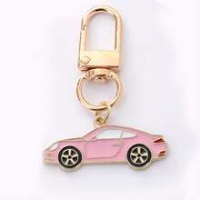 1pc Sports Car Keychain, 2D Enamel Style Car Pendant, With Gold Rotating Buckle, Mini Bag Charm, Suitable For Car Enthusiasts, Can Be Used For Keys And Backpacks, 5 Colors Available - Quantity - View 14