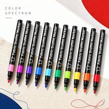 1pc 30 Colors/24 Colors Set Fabric Markers Art Drawing Pens DIY Colorful Round Tip Fabric Pens Hand Painting Waterproof Graffiti Markers Canvas Bag Fabric Painting Pens - Multicolor - View 6