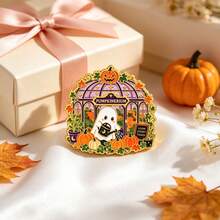 Cute Ghost Halloween Enamel Pins Set, Pumpkin Witch House Brooches, Spooky Fun Lapel Pins For Backpacks Jackets Hats Decor, Halloween Gift For Friends - Multicolor - View 8