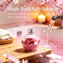 YURHERSU Garam Mandi Cherry Blossom Magic, Garam Mandi Wangi yang Menenangkan & Merelaksasi - Jeruk keprok - View 10