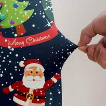 1/2/4/6pcs Christmas Print Chair Covers, Cartoon Holiday Atmosphere Decorative Dust-Proof Elastic Full-Coverage Chair Covers - Multicolor - View 10