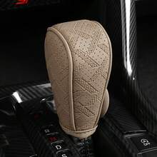 1 Set Of Car Gear Protector Leather Breathable Gear Shift Cover, Gear Lever Cover For Gear Lever Modification, Dust Cover For Gear Shifting, Dust Cover For Gear Shifting, Suitable For Gear Lever And Car Interior Modification - Z - View 3
