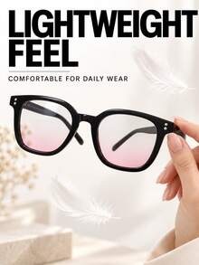 Blue Light Blocking Glasses, Anti-Fatigue, Lightweight, Comfortable, No Pressure On The Nose Even After Prolonged Wear, Light-Blocking Glasses, Suitable For Long-Term Office Work And Outdoor Use. - Glasses - View 8