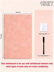 Fashionable Portable A5 Reusable Whiteboard Notebook: Weekly Planner, Faux Leather Memo Pad, Comes With Whiteboard Marker And Eraser. Whiteboard Only Compatible With Whiteboard Markers, Other Pens May Not Fit Perfectly - Multicolor - View 16