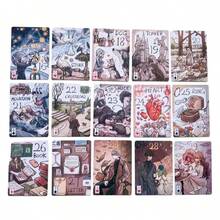 Simple Primitive Lenormand Tabletop Game 44-Piece Tarot Card Deck For Divination And Fortune Telling - Multicolor - View 2