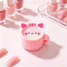 1pc 2-In-1 Cat Shaped Nail Art Palette & Brush Cleaning Cup, Mini Cartoon Pen Holder Nail Brush Cleaning Box, Multi-Function Nail Rhinestone Pearl Storage Box - Multicolor - View 15