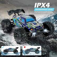 High Speed 4WD RC Off-Road Car, All Terrain 2.4GHz Remote Control Truck, Electric Racing Drift Toy, Perfect Halloween Christmas Easter Holiday Birthday Gift For Teens Kids - Multicolor - View 6