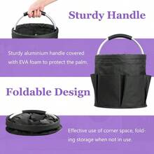 Cleaning Supplies Basket With Soft Handle, Portable Shower Caddy, Gardening Tool Storage Bag, Multi-Functional Bathroom, Garden, Outdoor Garden Storage Basket - A - View 6