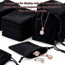 Velvet Jewelry Drawstring Bags, Soft Gift Pouches Suitable For Rings, Necklaces, Bracelets, Multi-Color - Multicolor - View 6