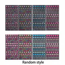 Pink & White 3D Glitter Star Stickers, Ins Style Crystal Rhinestone Planner Decoration Stickers - Pink - View 9