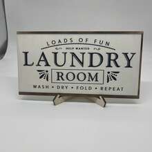 Framed Wooden Sign Set, Suitable For Laundry Room Or Home Decor, Laundry Room Accessories, Living Room, Bedroom, Minimalist Style - Cartoon - View 6