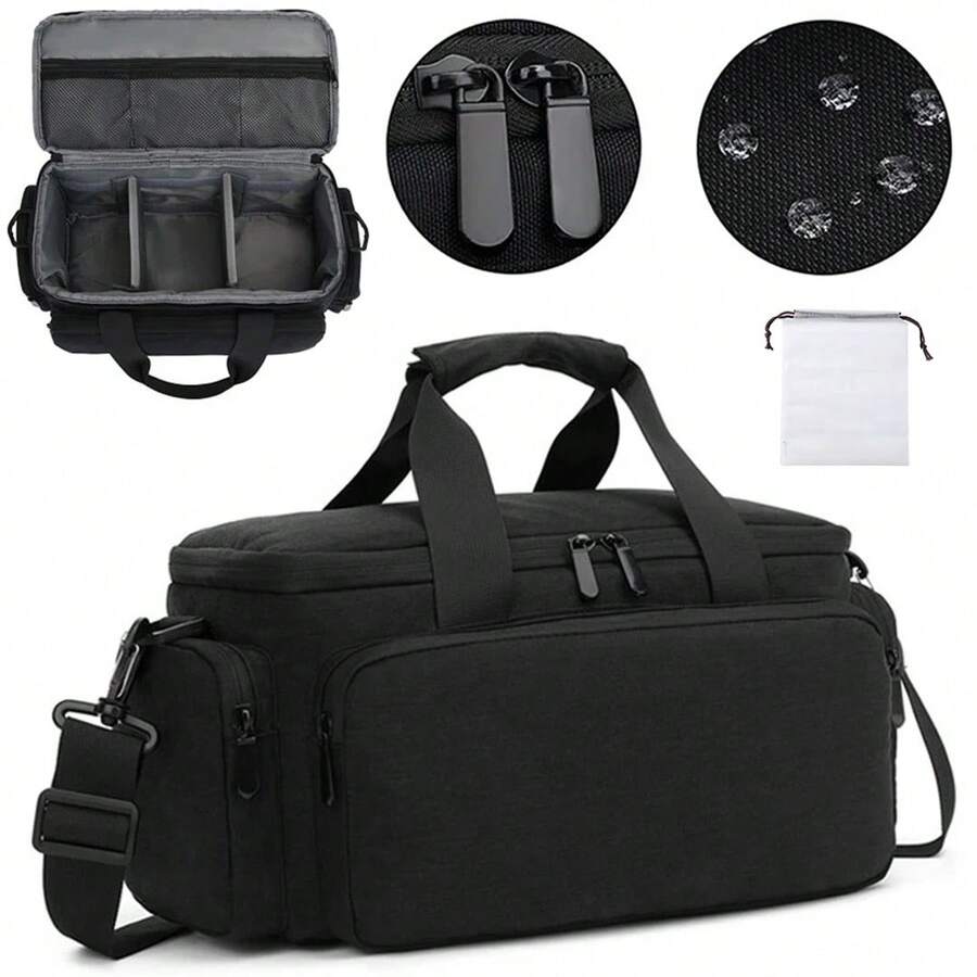 Camera Bag, DSLR/SLR/Mirrorless Camera Case, Camera Sling Bag Crossbody Camera Bags For Photographers, Black - View 1