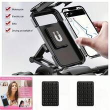 (1pc Bracket + 2pcs Silicone Suction Cups) Waterproof Phone Holder Set, Suitable For Bicycle, Motorcycle, Electric Scooter, With Screen Cover Magnetic Design, ABS Material Telescopic Navigation Bracket, Waterproof - Black - View 9