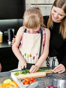 Children's Adjustable Waterproof Apron With Pockets, Unisex, Suitable For Painting, Cooking, Baking, Gardening, Craft Activities - Multicolor - View 7