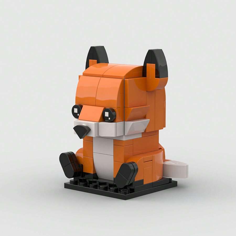 MIKEMENG MOC Little Fox Classic Building Block Animal Model Toy Set, Educational Creative Toy For Children, DIY Animal Model Kit, Suitable As Birthday, Halloween, Christmas Gift And Collection - Model - View 1